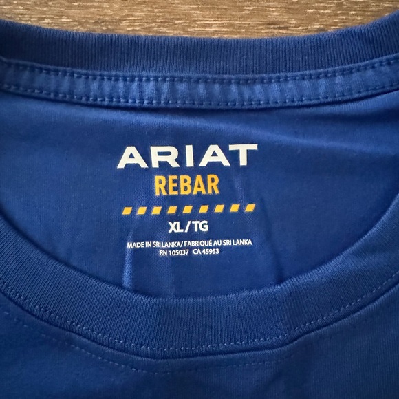 Ariat Men's Vibrant Blue Short Sleeve Tee - Picture 3 of 10
